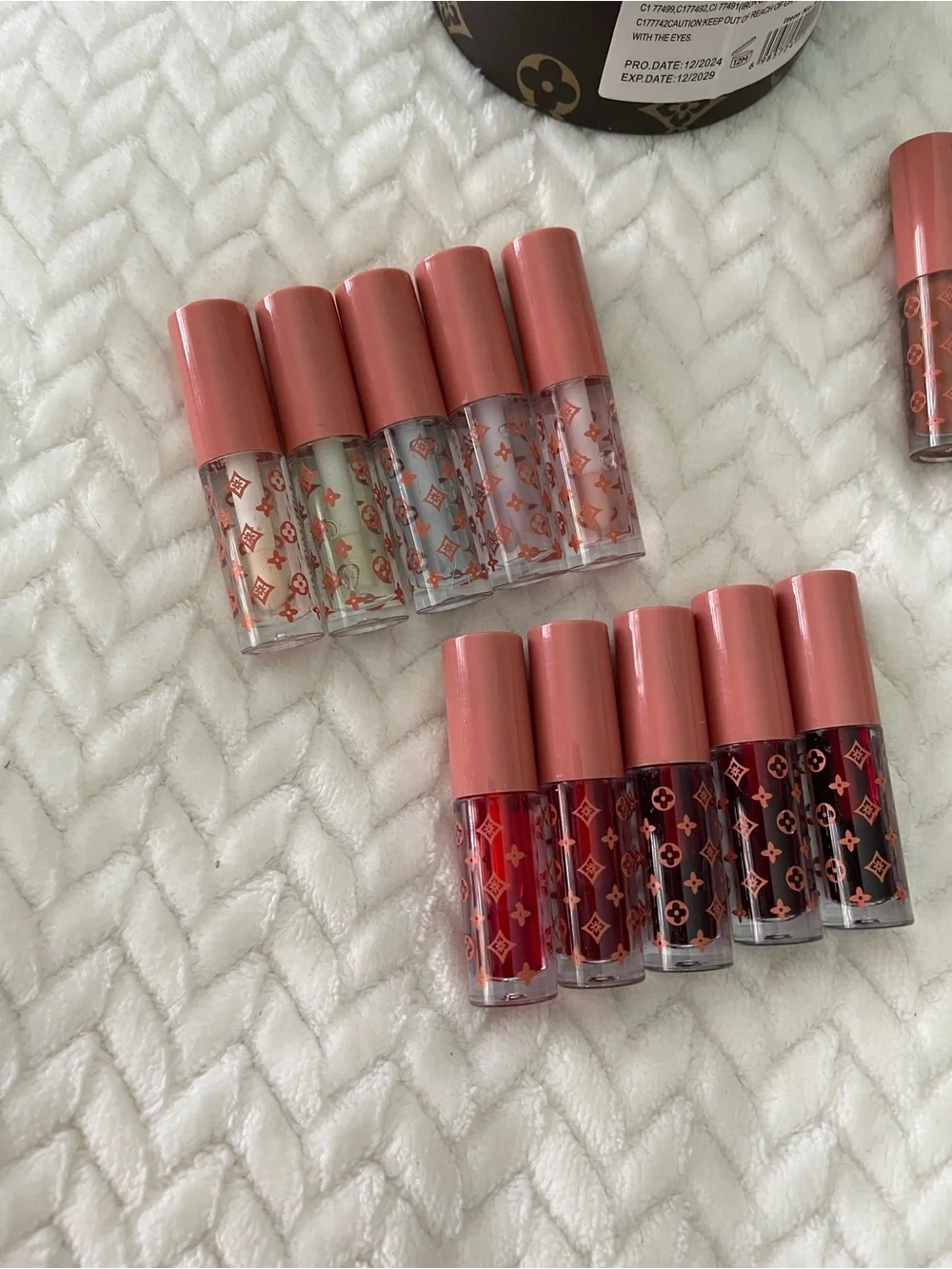 Inspired Brown Monogram  Case with lip glosses